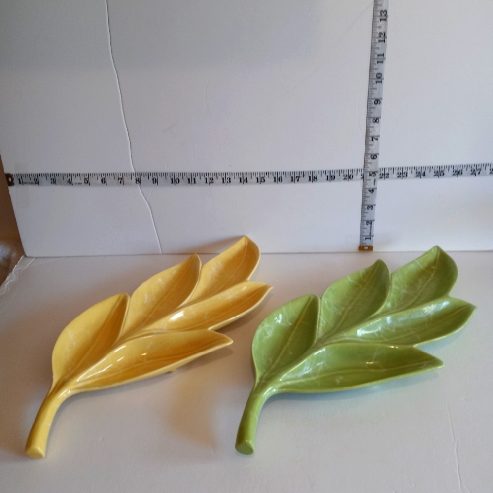 MCM Ceramic Leaf trays. 2